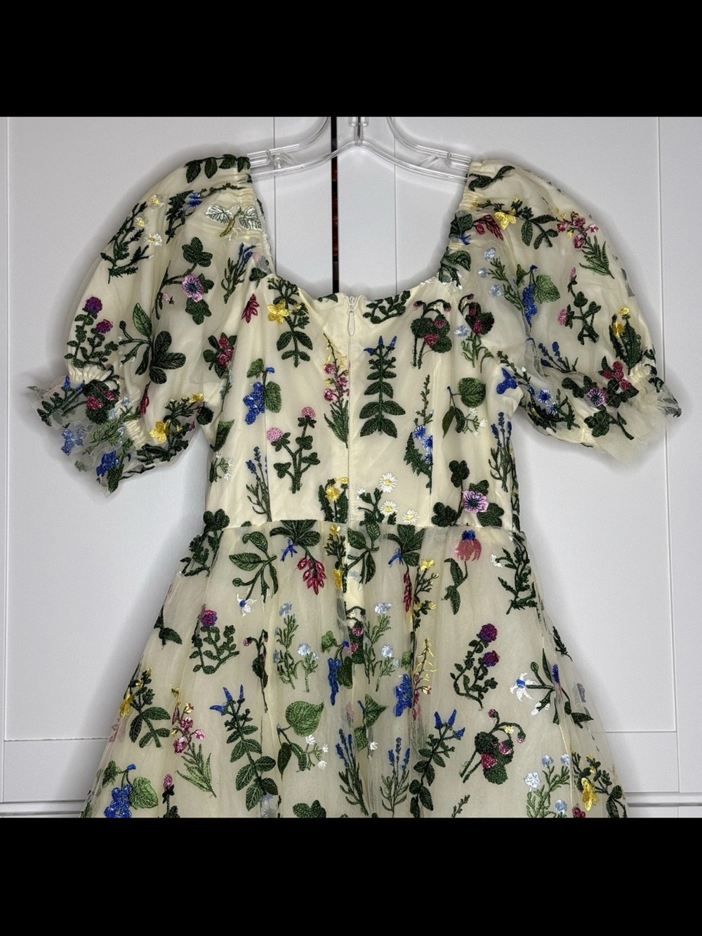 Ivy City Co Amora Dress Multicolor Floral Embroidered Tulle Prom Formal Gown NEW - Picture 9 of 16